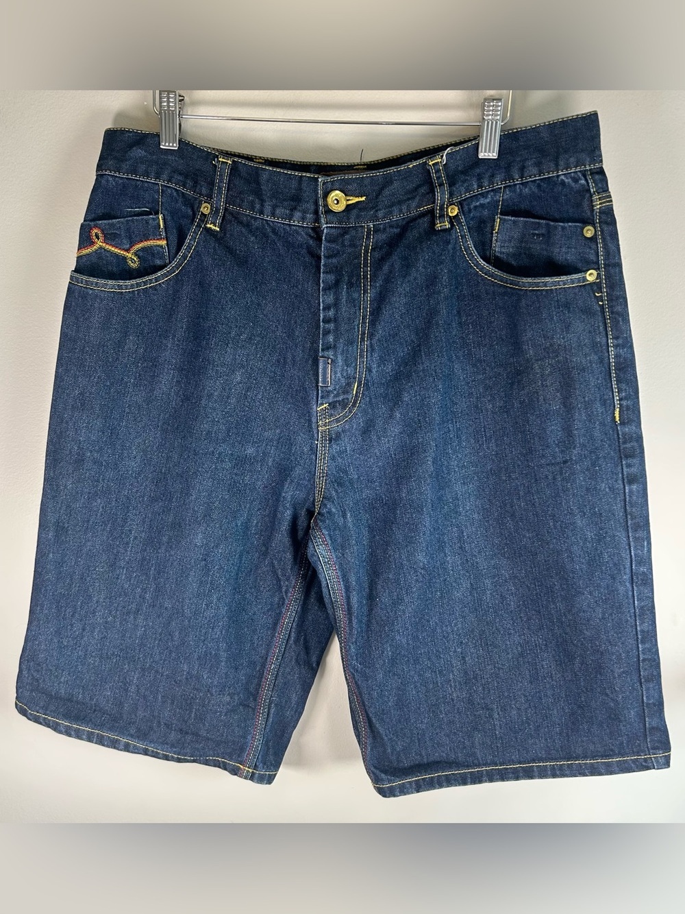 Lifted Research Group LRG Men’s Denim Shorts Sz 36 Embroidered Skate Vintage Y2K